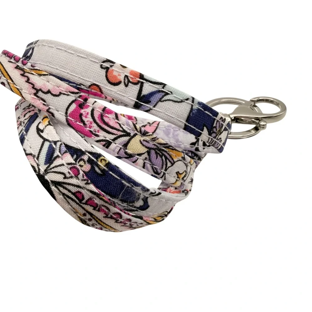 Vera Bradley Iconic Breakaway Lanyard Hummingbird Park Floral Teacher Gift